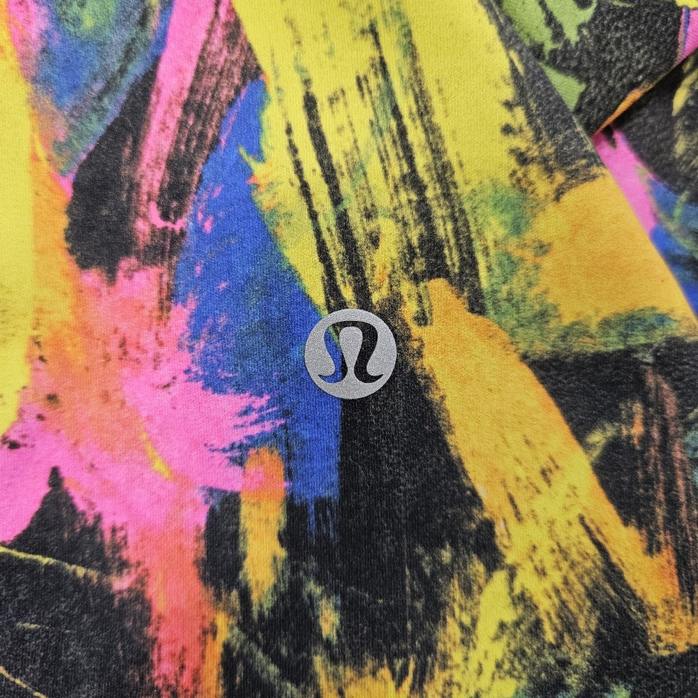 Lululemon Wunder Train High-Rise Crop 23" Multicolor Abstract Print Leggings - Picture 8 of 8